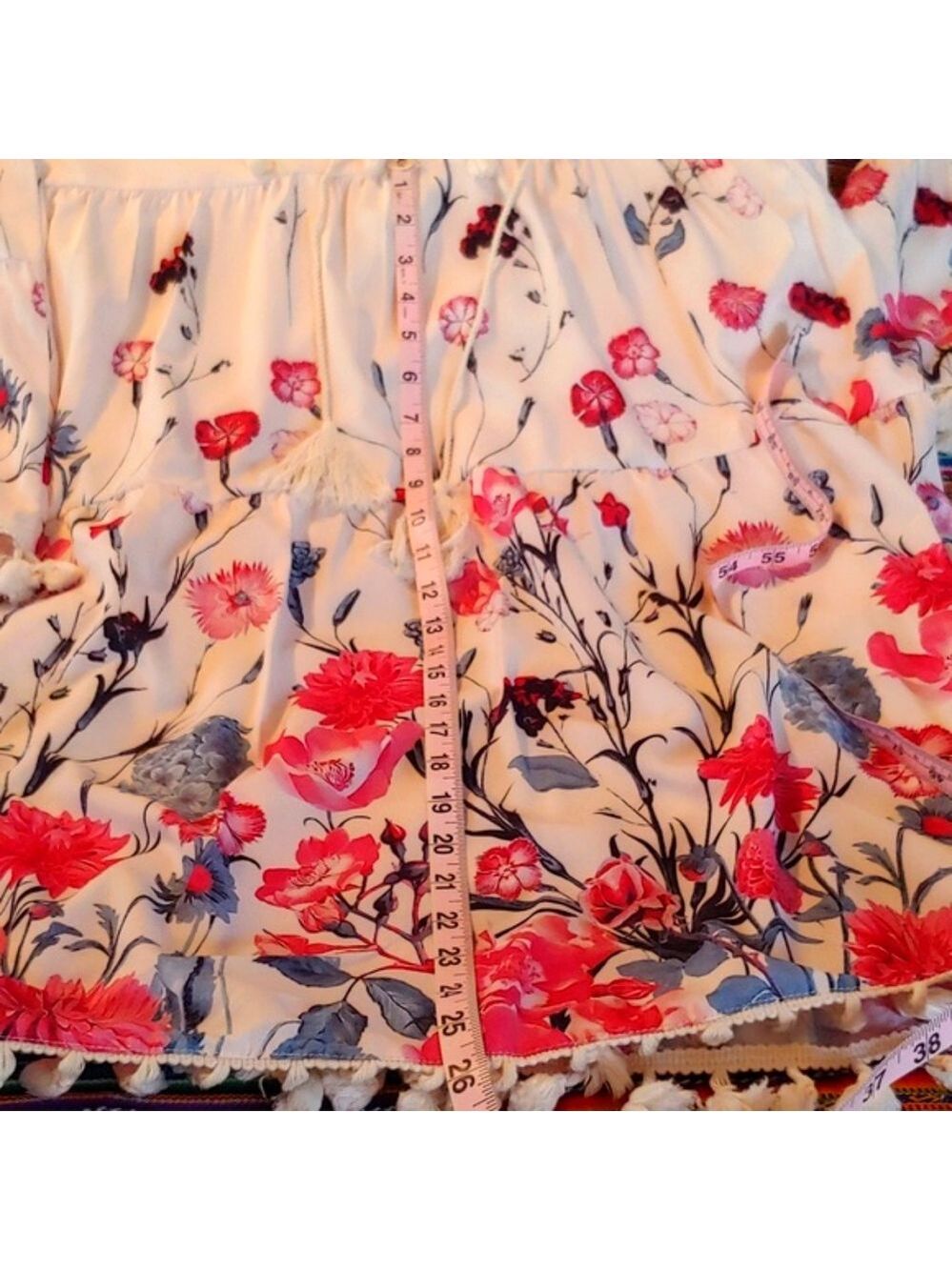 Women's Soft and Flowing Floral High Waist Lounge Dress, XXL - Picture 16 of 16